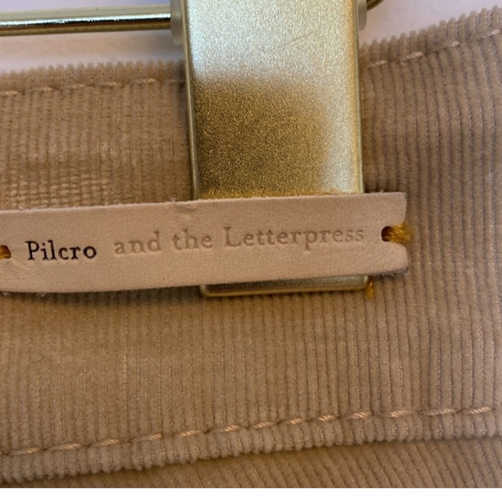 Anthropologie Pilcro Wide Leg Retro Corduroy Neutral - Picture 7 of 12